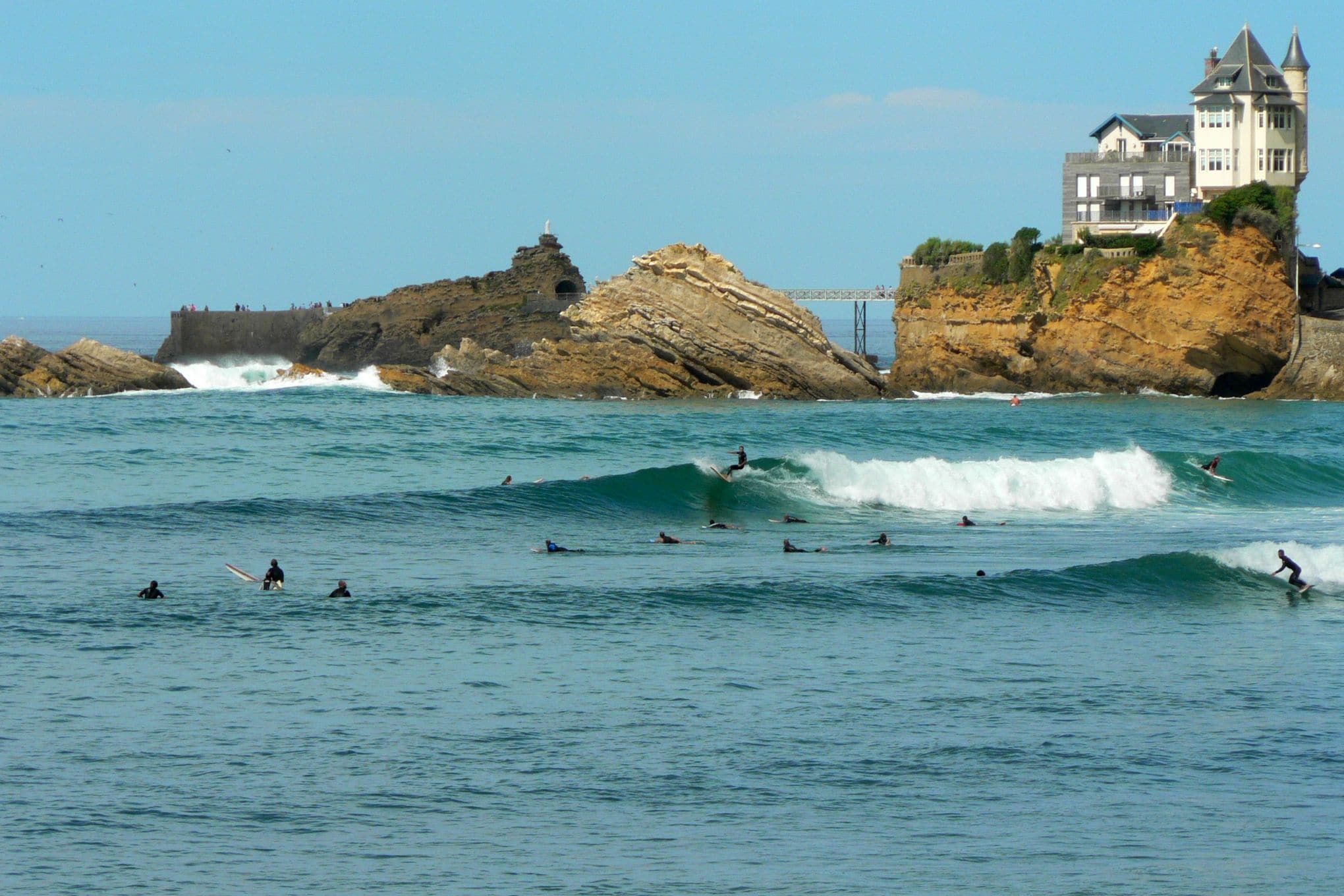 Les spots de surf et webcams à Biarritz