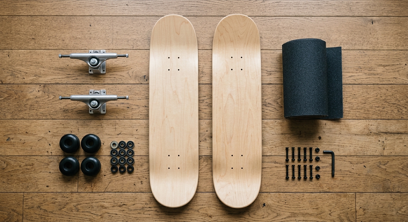 Choisir son skateboard : le guide complet 2026 (deck, trucks, roues, roulements)