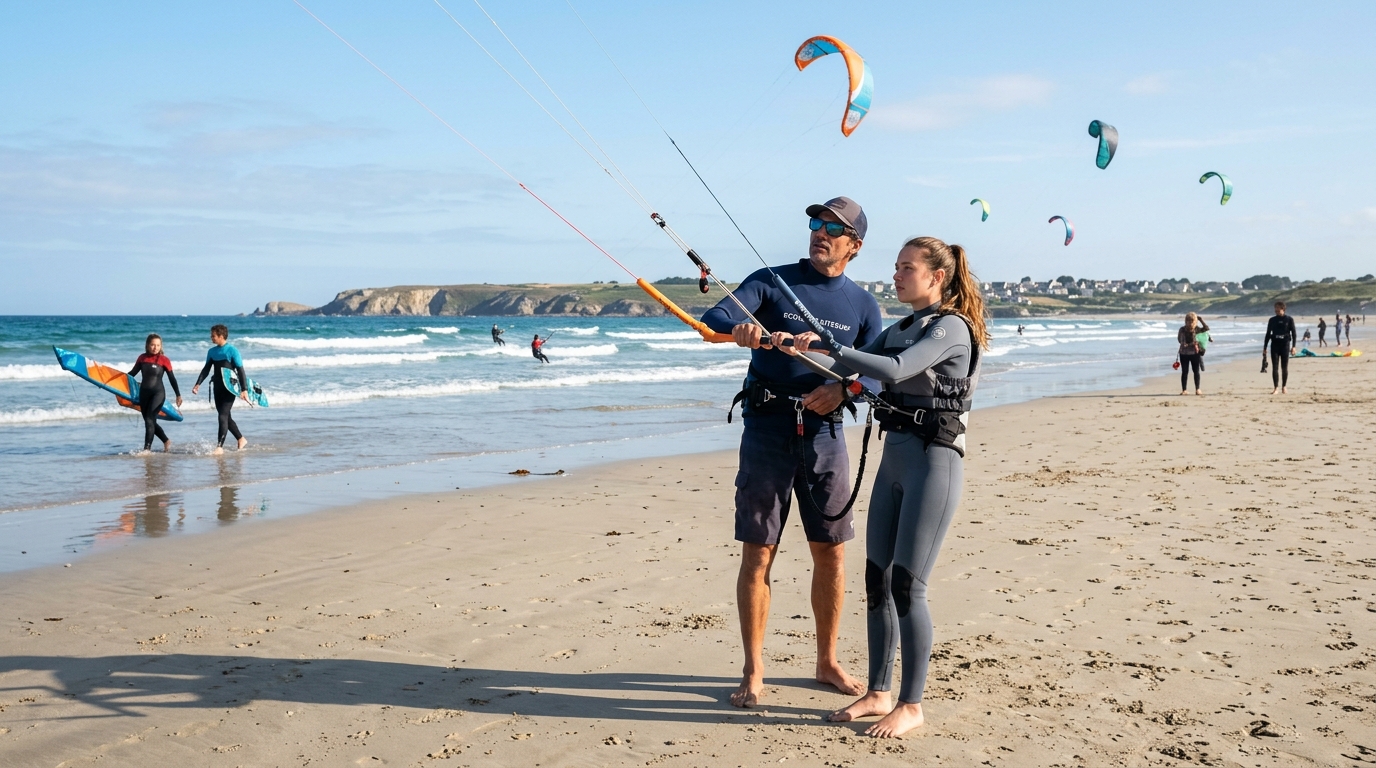 École de kitesurf : comment choisir une école certifiée et un stage adapté