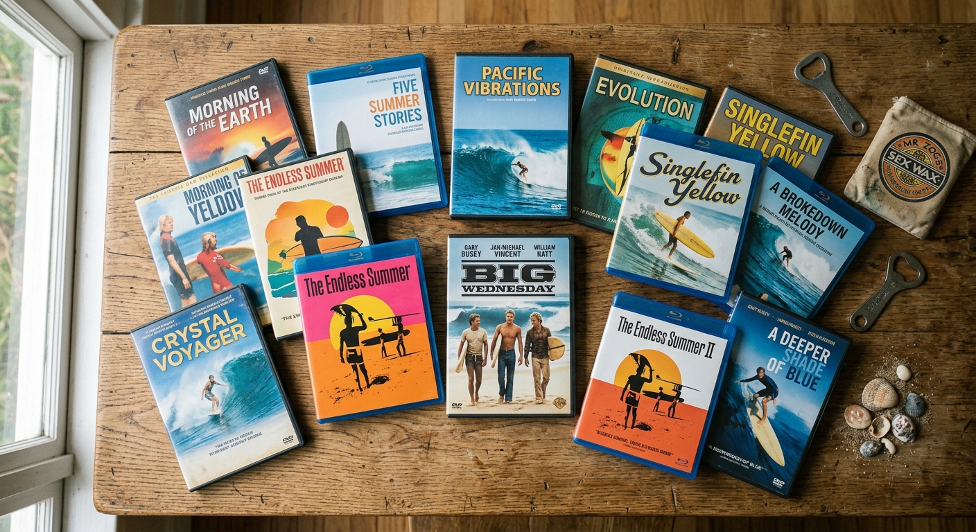 Collection de films de surf cultes en DVD et Blu-ray