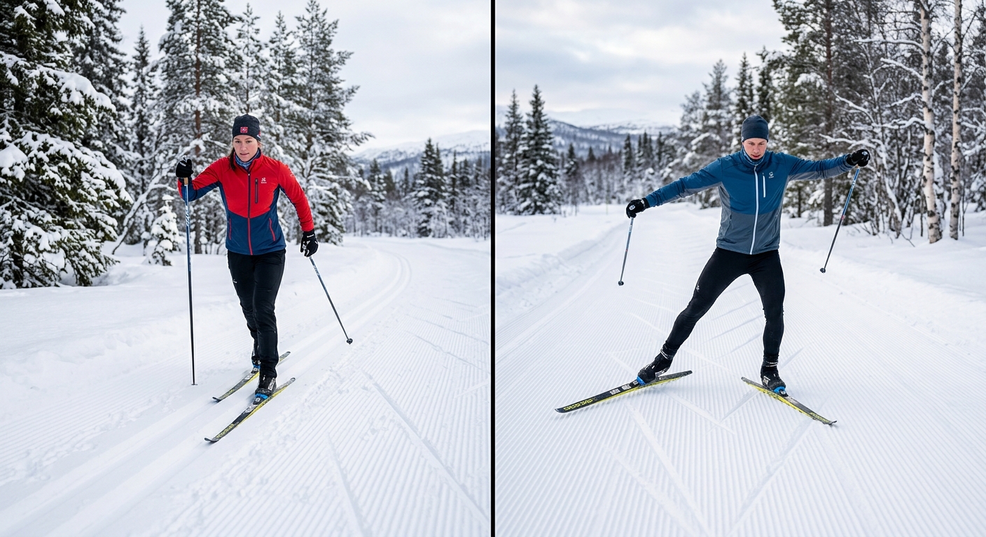 Ski de fond classique ou skating : quelle technique choisir ?