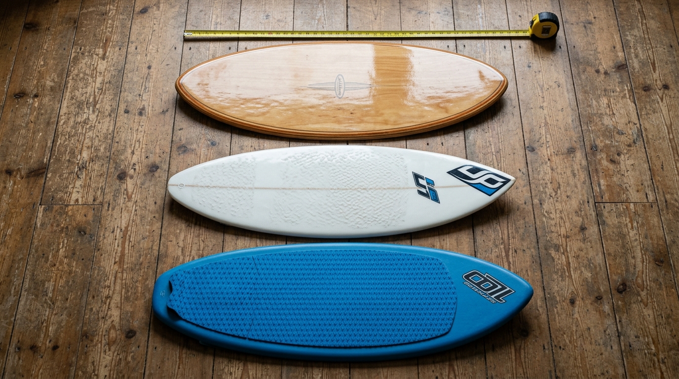 Skimboard wave et flatland : transition vers la vague et trick sur eau plate sur plage atlantique