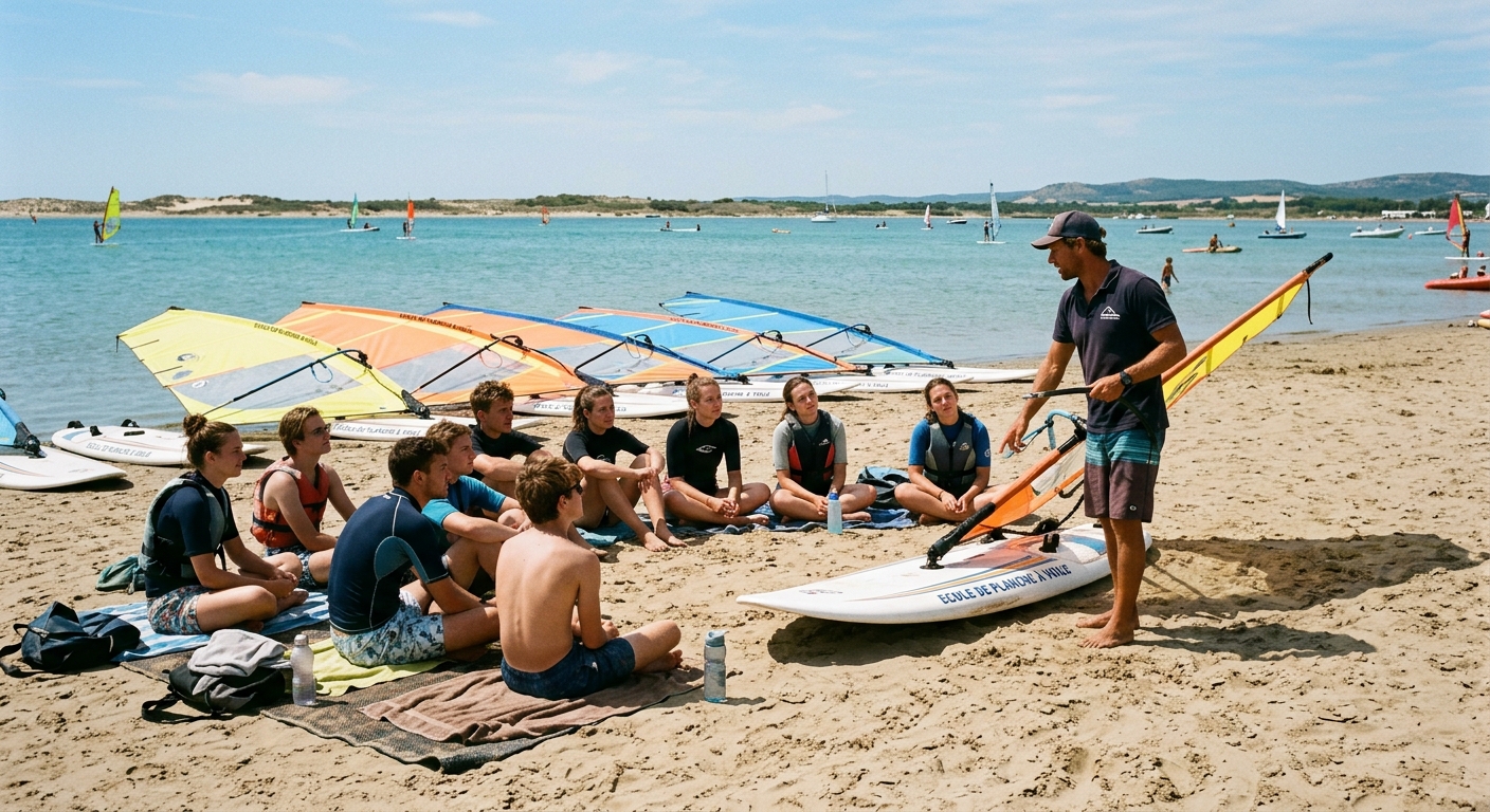Stage de planche à voile : comment choisir son école et son séjour 2026